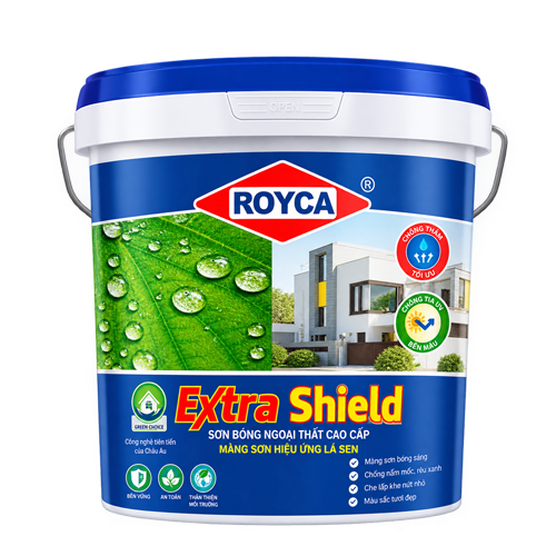 SƠN ROYCA EXTRA SHIELD - SƠN BÓNG NGOẠI THẤT CAO CẤP