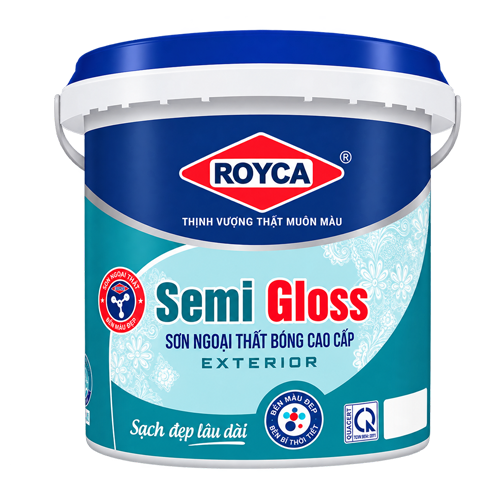 SƠN ROYCA SEMI GLOSS - SƠN NGOẠI THẤT BÓNG CAO CẤP