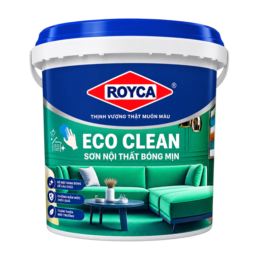 SƠN ROYCA ECO CLEAN - SƠN NỘI THẤT BÓNG MỊN CAO CẤP